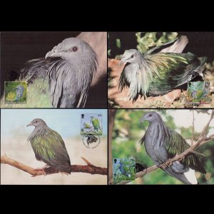 SOLOMON IS. 1993 - Maximum Cards - 761 WWF-Pigeon 30c Set of 4