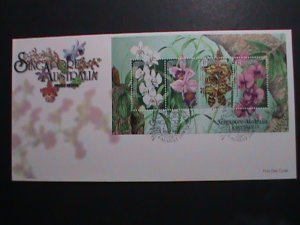 ​SINGAPORE-1998-SC# 861A ORCHIDS OF SINGAPORE & AUSTRALIA S/S-MNH FDC VF