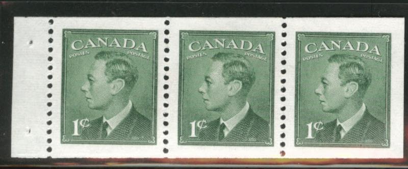 CANADA Scott 284a MNH** 1949 1c booklet pane