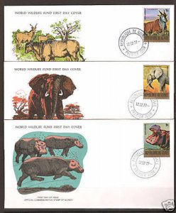 Worldwide Collection - 1976-1978 WWF Official FDC-s, 55 different