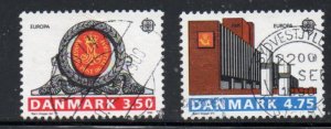 Denmark Sc 914-915 1990 Europa  stamp set used