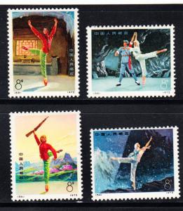 CHINA  1126-1129 Mint NH - Michel Nr 1144-1147 - Ballet  the White-haired girl