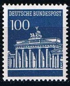 Germany 1967,Sc.#956 MNH, Brandenburg Gate, Berlin with number on the back