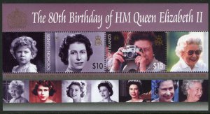 Solomon Islands MNH S/S 1043 Queen Elizabeth II 80th Birthday SCV 12.00