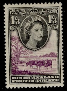 BECHUANALAND PROTECTORATE QEII SG150, 1s 3d black & lilac, LH MINT. Cat £18.