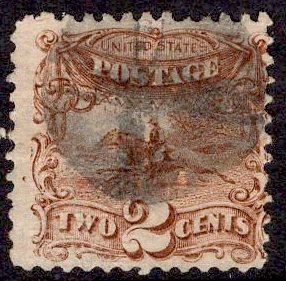 US Stamp #113 Used 2c 1869 Pictorial  SCV $80