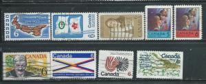 Canada #499-507 (U) CV. $2.25