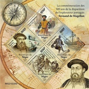 2021/06- NIGER -  FERDINAND MAGELLAN           4V    MNH ** 