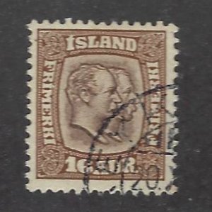 Iceland  SC#78 Used F-VF SCV$47.50...tough to find!