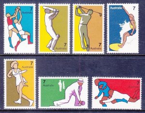 Australia 590-96 MNH Various Australian Sports Full Set of 7