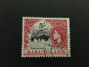 Basutoland: 1954, Queen Elizabeth definitive 5/-, SG 52, Fine used 