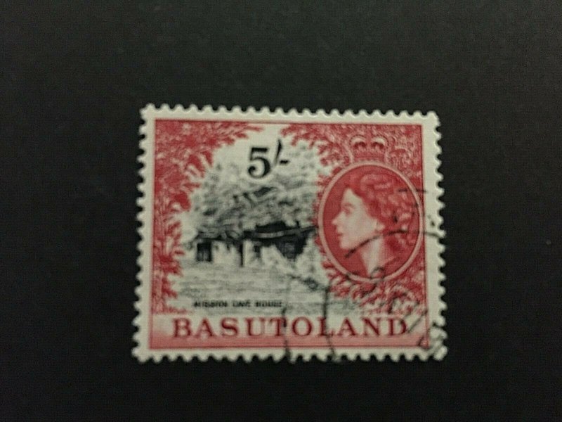 Basutoland: 1954, Queen Elizabeth definitive 5/-, SG 52, Fine used 