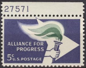 US 1234 (mnh) 5¢ Alliance for Progress (1963)