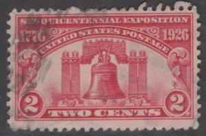 1926 Sesquicentennial Exposition 2c Sc#627 FU