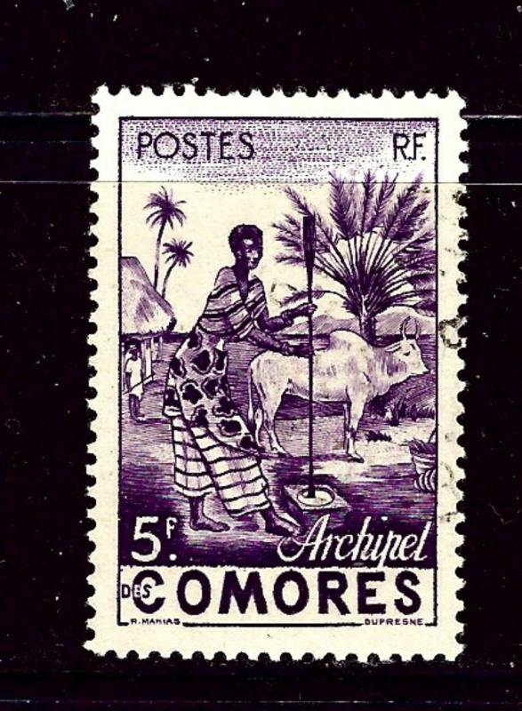 Comoro Is 34 Used 1950 issue