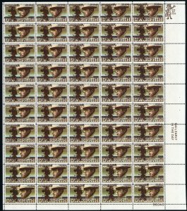 1555, MNH 10¢ Large Color Shift Freak Error Sheet of 50 Stamps - Stuart Katz