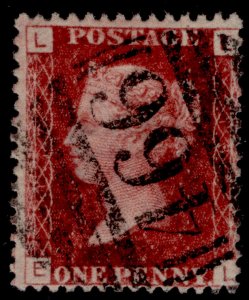 GB QV SG44, 1d lake-red PLATE 137, USED. EL