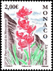 Monaco #2589-2590, Complete Set(2), 2010, Flowers, Never Hinged