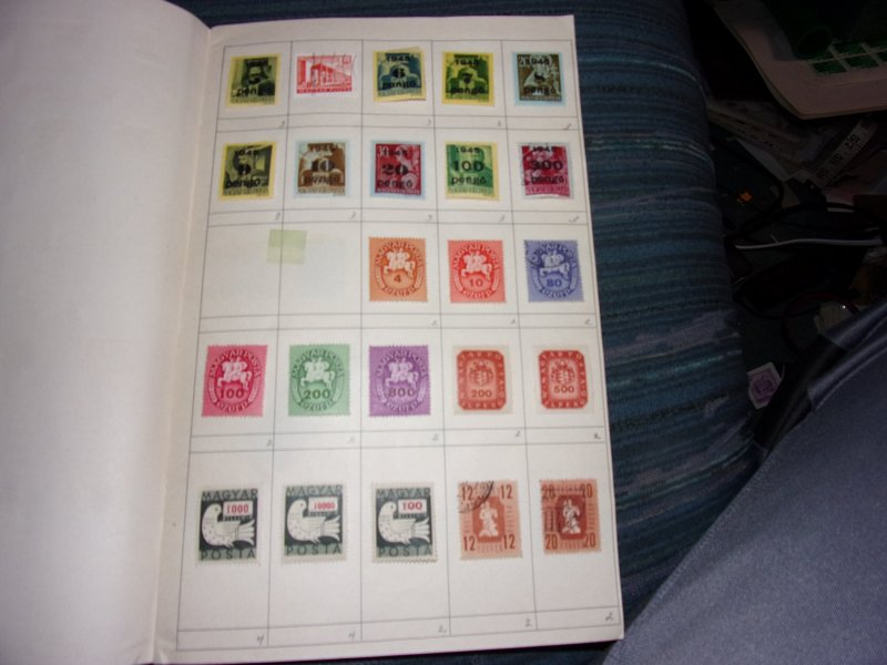 HUNGARY COLLECTION IN APPROVAL BOOK
