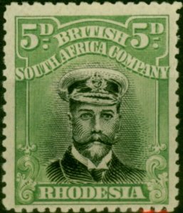 Rhodesia 1918 5d Black & Pale Green SG264 Fine LMM (2)