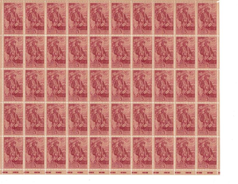 Scott 1268 - Dante Alighien.  MNH. Sheet of 50  #02 DA50  