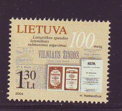 Lithuania Sc 768 2004 Latin Letters stamp  mint NH