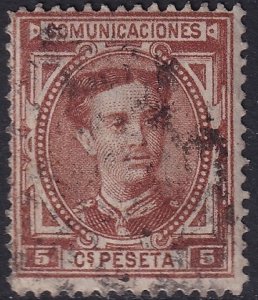 Spain 1876 Sc 222 used