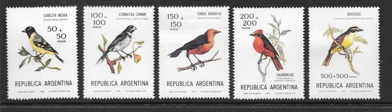 Argentina Scott #B75-B79  Mint H B75 has a thin spot Scott CV $14.75