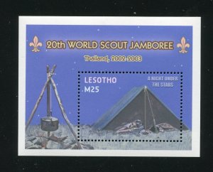 Lesotho 1317 World Scout Jamboree Stamp Sheet MNH 2002