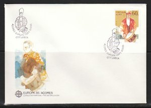 Portugal-Azores, Scott cat. 353. Europa-Music Year  issue. First day cover. ^