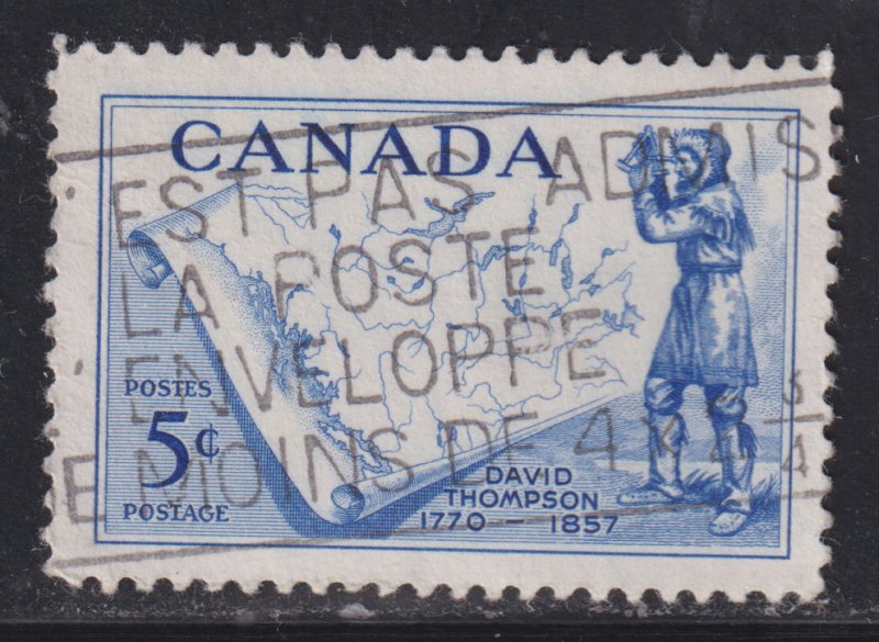 Canada 370 Thompson & Map 5¢ 1957