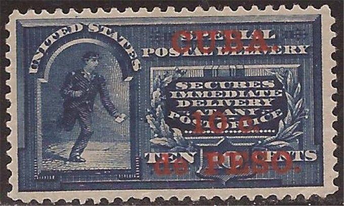 US Stamp - 1885 10c Special Delivery Stamp -    #E1