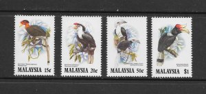 BIRDS - MALAYSIA #266-9 MNH