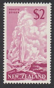 NEW ZEALAND 1967 $2 Pink geyser MNH........................................29929