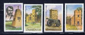 Zambia 650-53 MNH 1996 Monuments