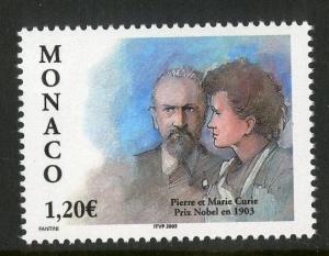 MONACO 2306 MNH SCV $2.75 BIN $1.50 NOBEL PEACE PRIZE