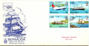 Bermuda, Worldwide First Day Cover, Ships, Aviation, Stamp Collecting
