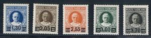 VATICAN CITY #36-40, Top 5 vals of scarce set, XLH, DIENA cert, Scott $1,700.00