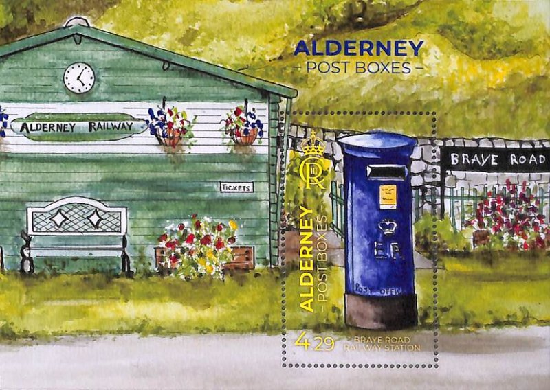 Alderney 2024, Mailboxes s/s, MNH