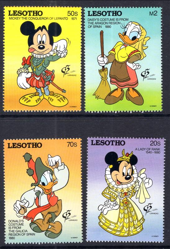 Lesotho 897-900 Disney's MNH VF