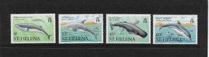 WHALES & DOLPHINS - ST HELENA #483-6  MNH