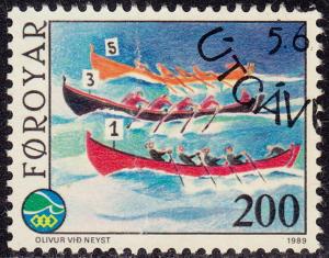 Faroe Islands - 1989 - Scott #193 - used - Sport Rowing