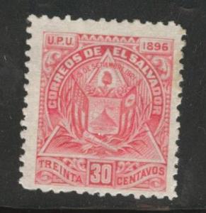 El Salvador Scott 168 MH* 1896  watermarked CV$15