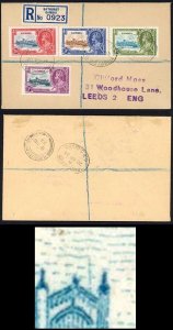 Gambia SG145c 1935 Silver Jubilee 6d Lightning Conductor on Cover