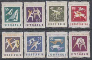 Yugoslavia 564-571 Summer Olympics MNH VF