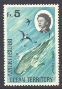 BIOT Indian Ocean Scott 32 - SG29, 1968 Elizabeth II 5r MNH**