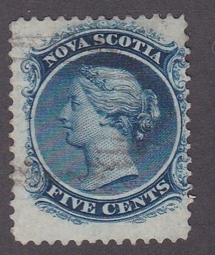 Nova Scotia # 10, Queen Victoria, Used, 1/3 Cat.