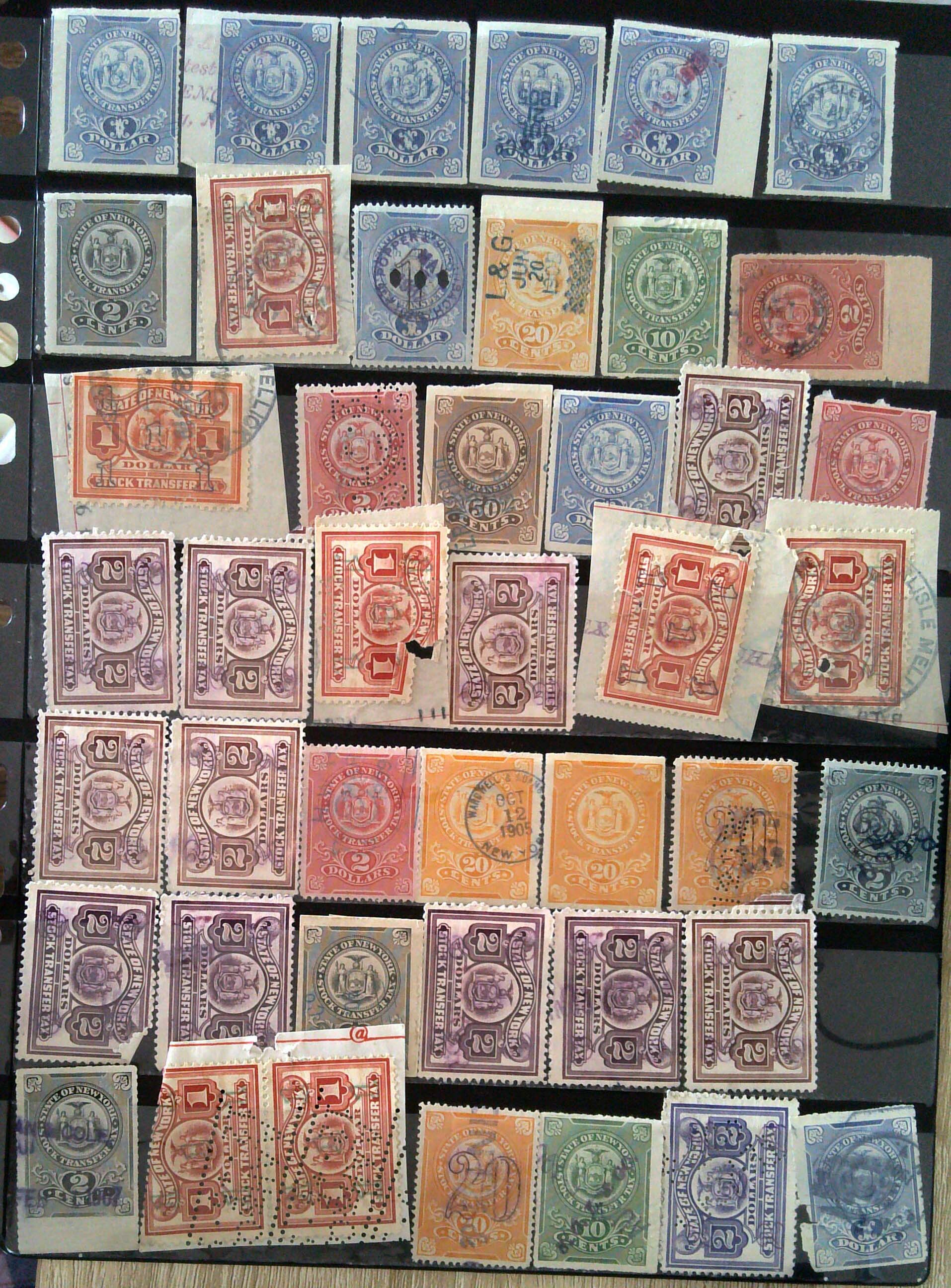 state-of-new-york-stock-transfer-tax-stamps-lot-united-states