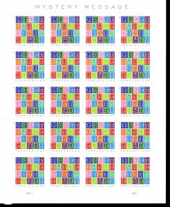 5614 Mystery Message B1111 Plate Position 6 Sheet of 20