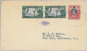 POSTAL HISTORY  cover  -  JAMAICA 1956 : HAGLEY PARK to USA